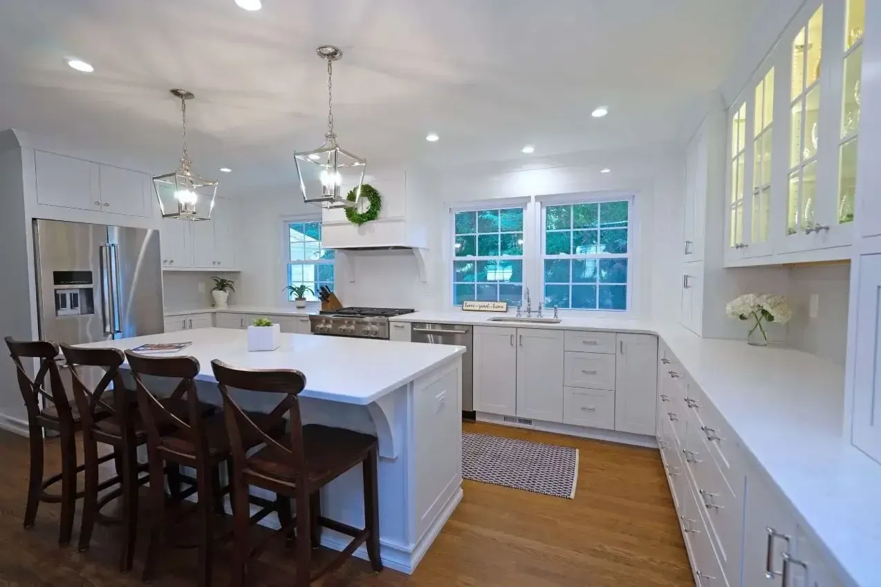 2026 Guide for Kitchen Remodeling Costs in Northern Virginia 16 Vienna-VA-White-Kitchen-Remodel-Island-Seating