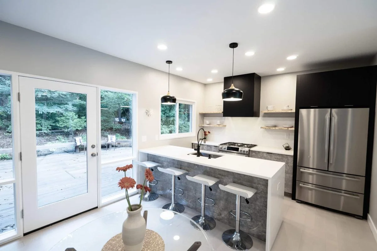 kitchen remodeling with frameless cabinets in Alexandria Virginia