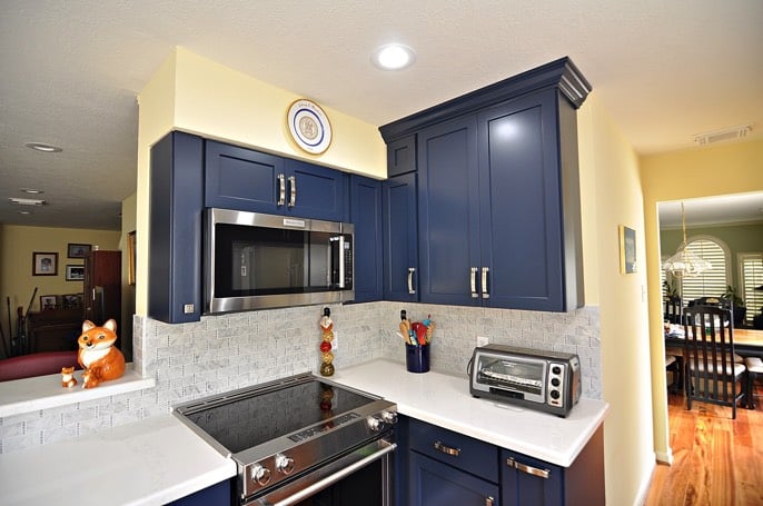 Navy Blue Kitchen Remodeling Project in Houston, TX | USA  