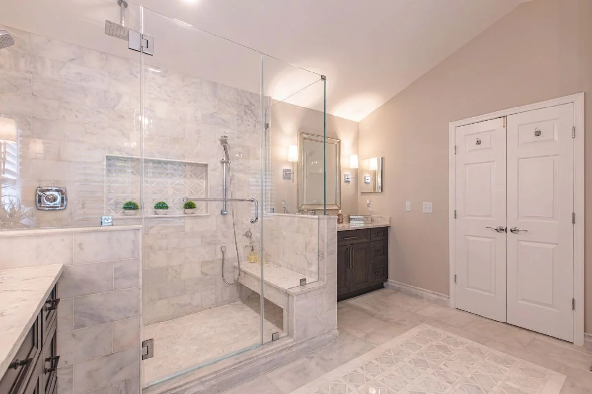 Give Your Bathroom a Makeover: Shower Remodeling Cost Breakdown 3 Master Bathroom Shower and Double Doors Ashburn VA
