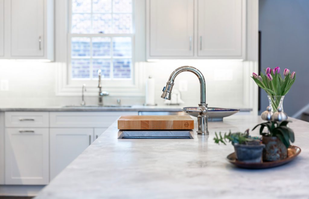 kitchen with a sink and a countertops