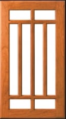 Wood Harbor Custom Cabinetry 144 8LITE MULLION CHERRY CARAMEL