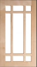 Wood Harbor Custom Cabinetry 145 9 LITE MULLION MAPLE NATURAL