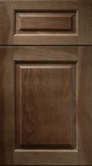 Wood Harbor Custom Cabinetry 35 Jaylah Manor Raised Hickory Walnut Cabinet Door