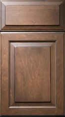 Wood Harbor Custom Cabinetry 67 Portland Maple Rustic Brownstone Cabinet Door