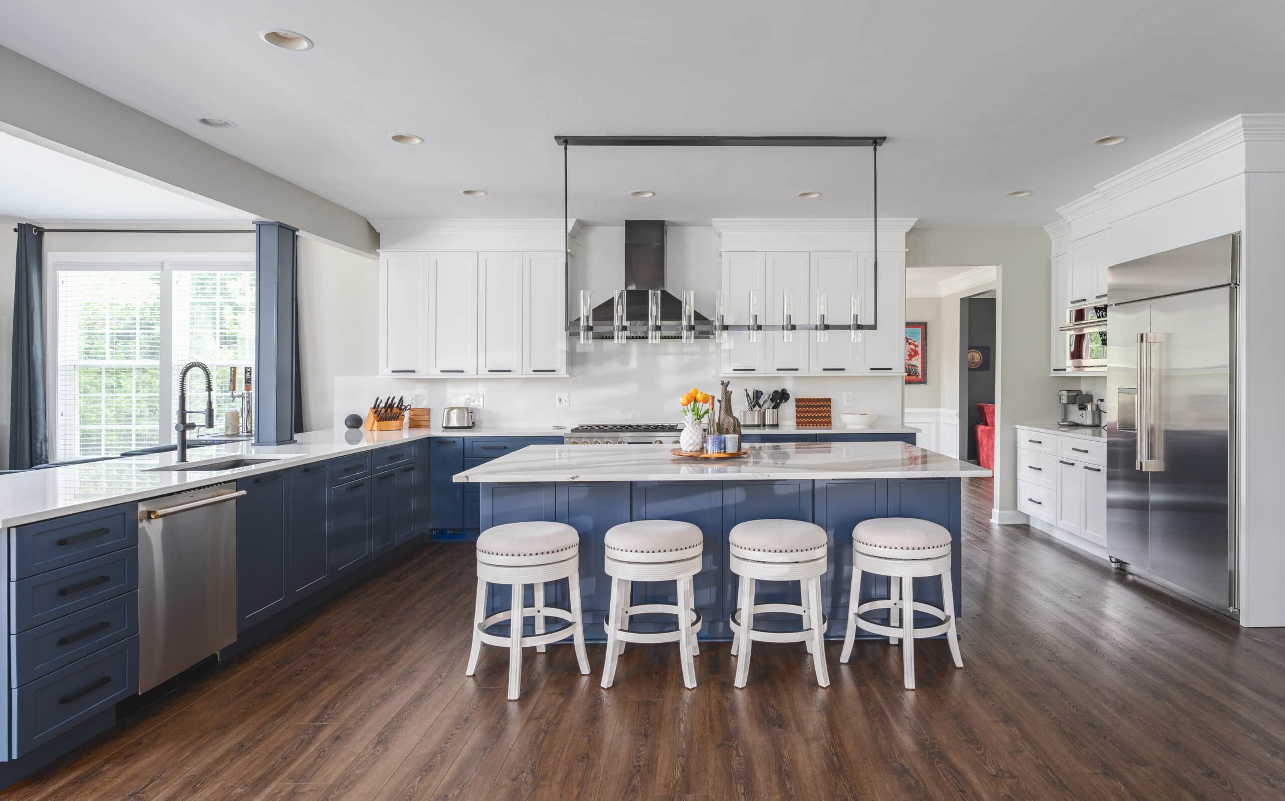Navy Blue and White Dream Kitchen Cabinets