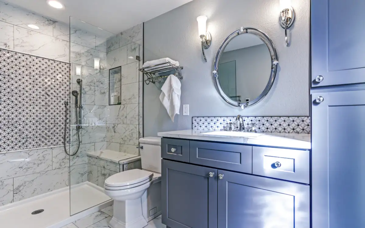 shower bases shows by blue design