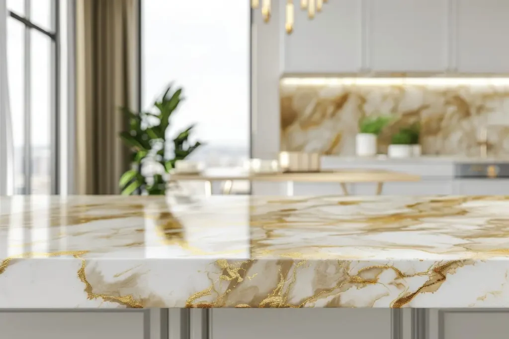 What Kitchen Countertop Color Should You Choose? 14 light gold kitchen countertops