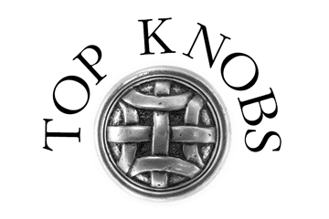 Top Knobs logo representing a designer hardware brand partner available at USA Cabinet Store locations.