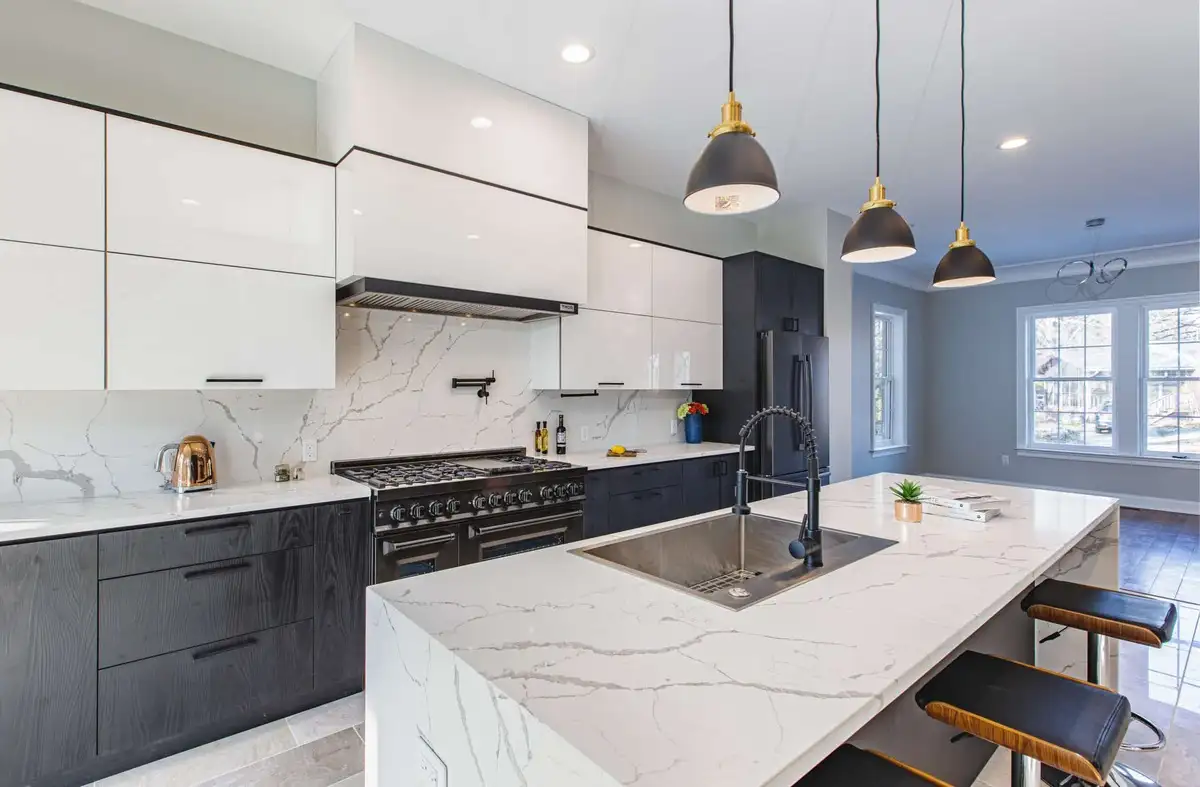 Embracing Modern Sophistication with Black and White Kitchen Design 1