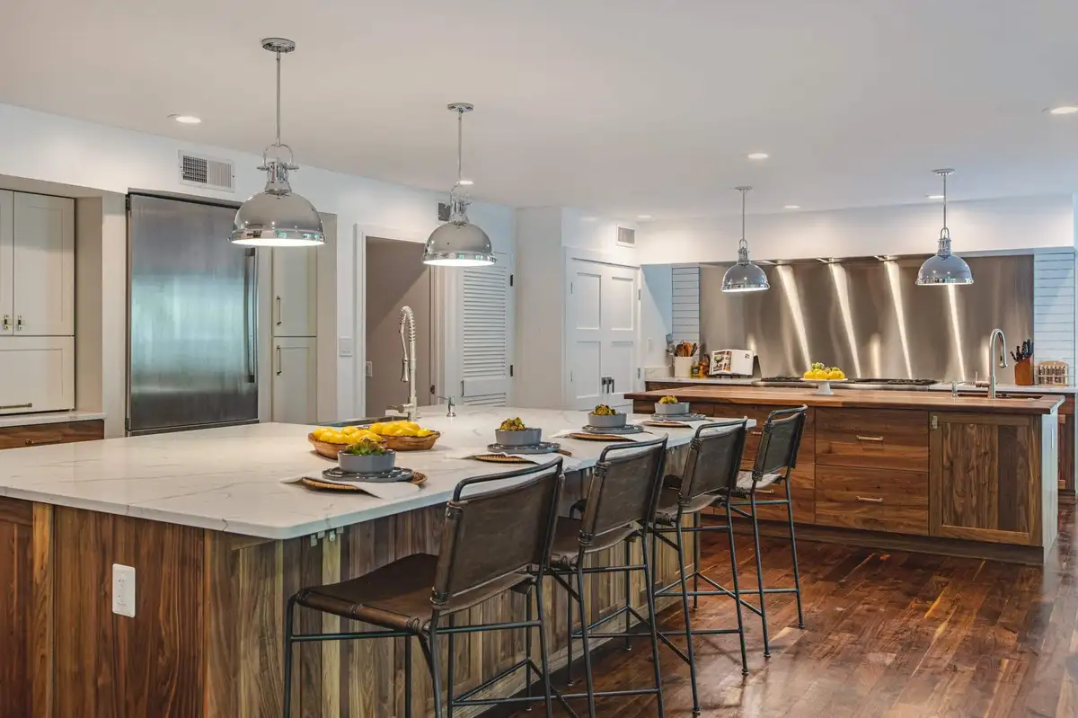 Unveiling the Timeless Elegance of White and Walnut Kitchen Design 1