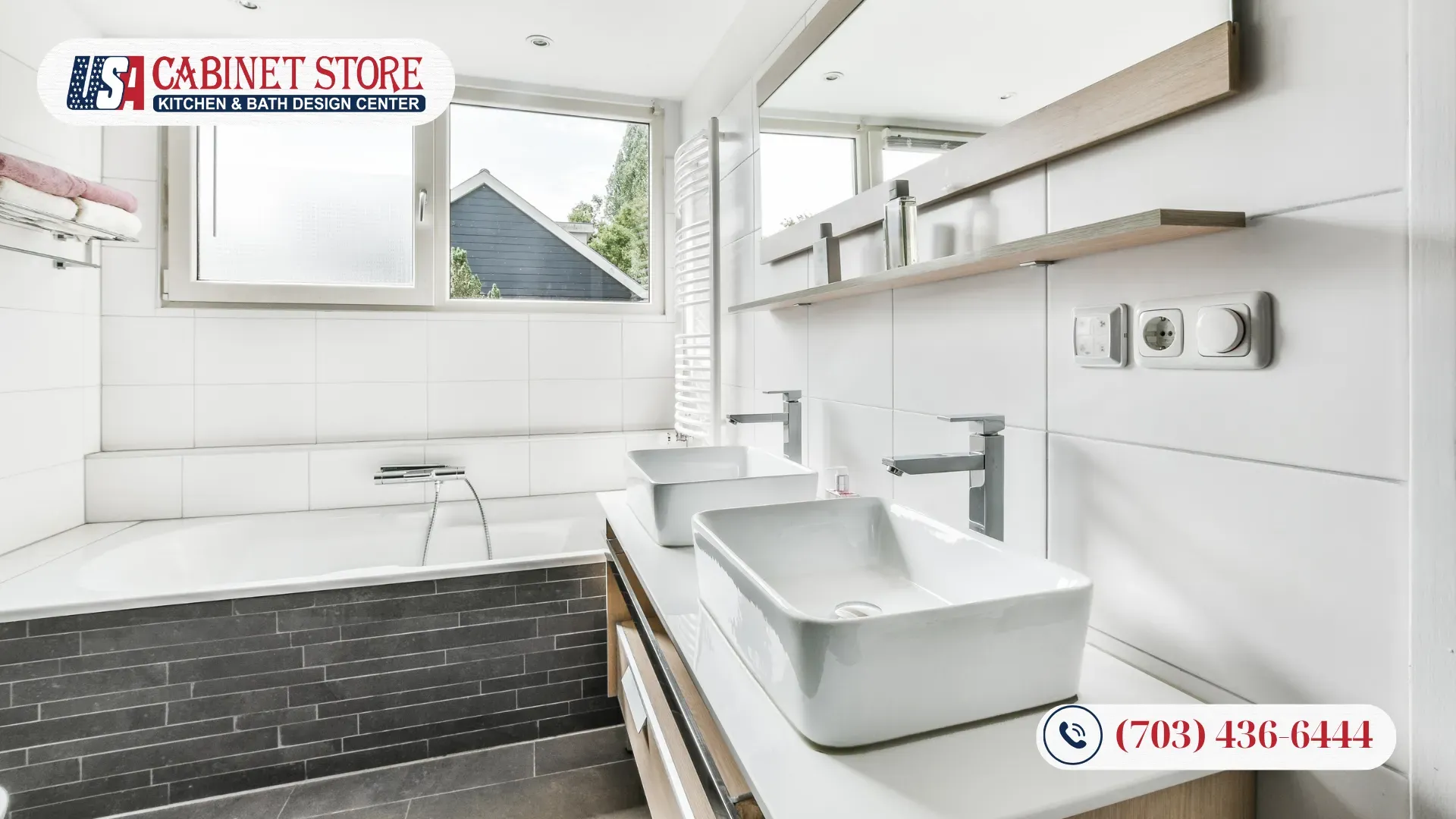 Elegant-bathroom-with-Double-Sink-Vanity