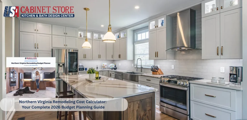 Northern Virginia Remodeling Cost Calculator: Your Complete 2026 Budget Planning Guide 1 Northern Virginia kitchen remodeling cost calculator USA Cabinet Store 2026 budget planning guide