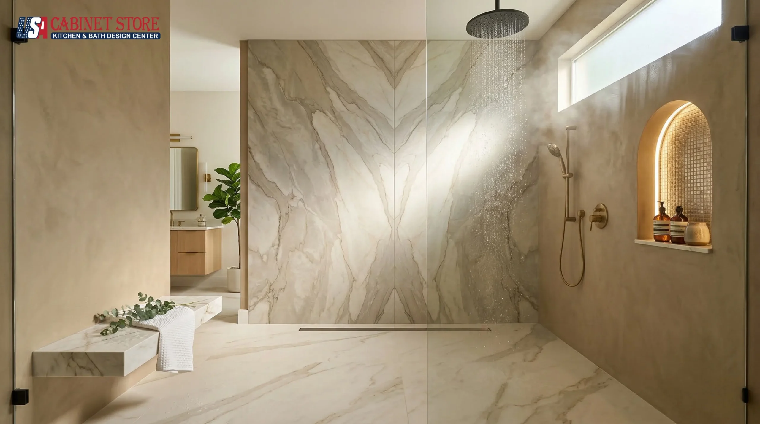 15 Walk-In Shower Ideas for Orlando Homes (2026) | USA Cabinet Store 20 walk-in-shower-ideas-orlando-2026-hero