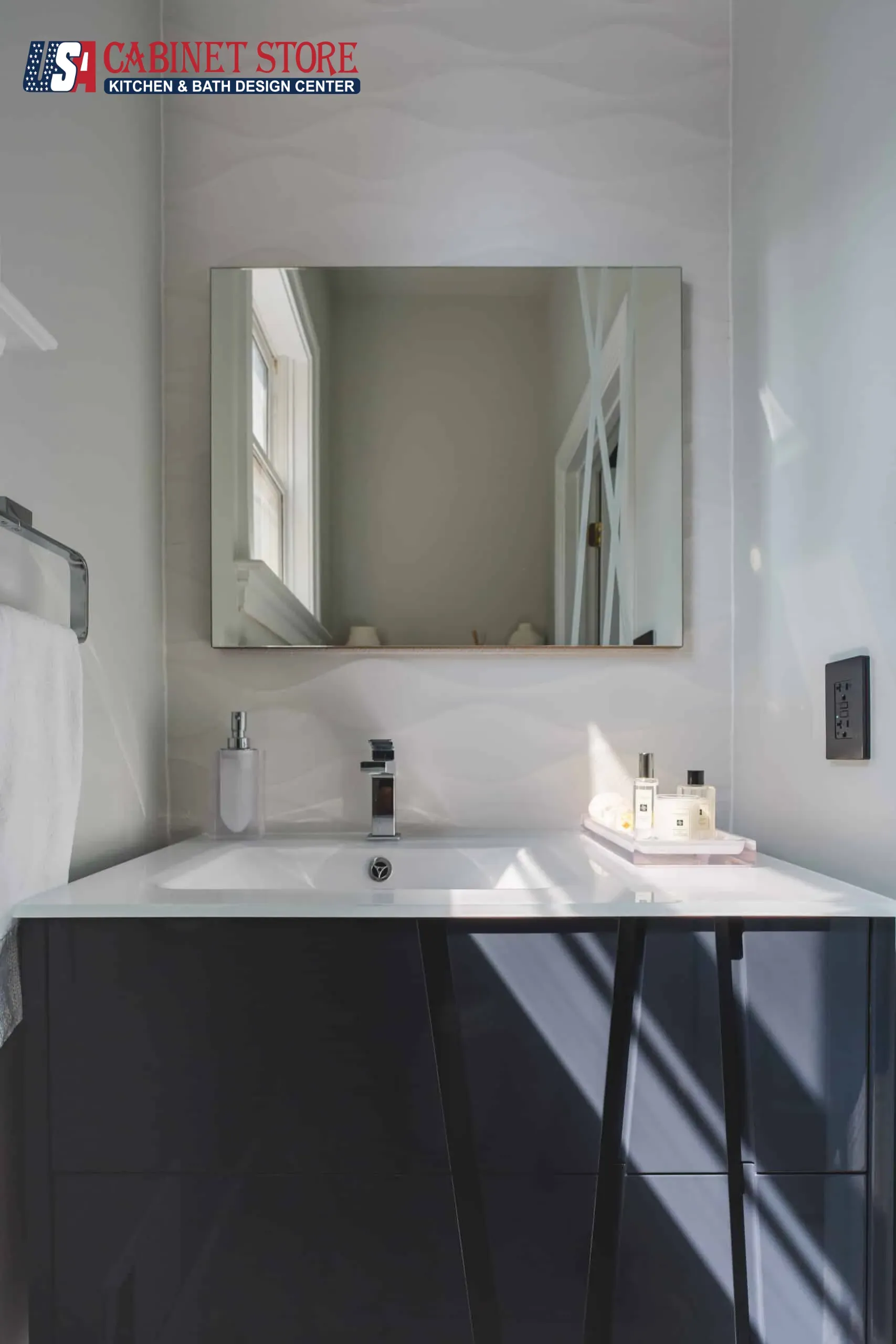 How Much Does a Bathroom Remodel Cost in Orlando? (2026 Pricing Guide) 11 mid-range-bathroom-remodel-orlando-dark-vanity-chrome-fixtures