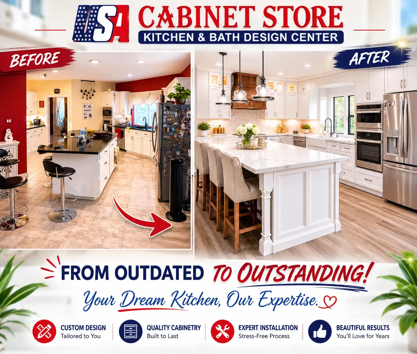 Kitchen Cabinet Installation in Orlando: 2026 Cost Guide 10 before_after_kitchen_remodeling_orlando