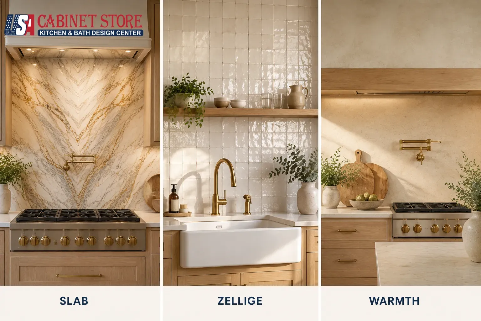Kitchen Backsplash Trends 2026: Slab, Zellige & Warmth 1 slab-zellige-warmth-kitchen-backsplash-trends